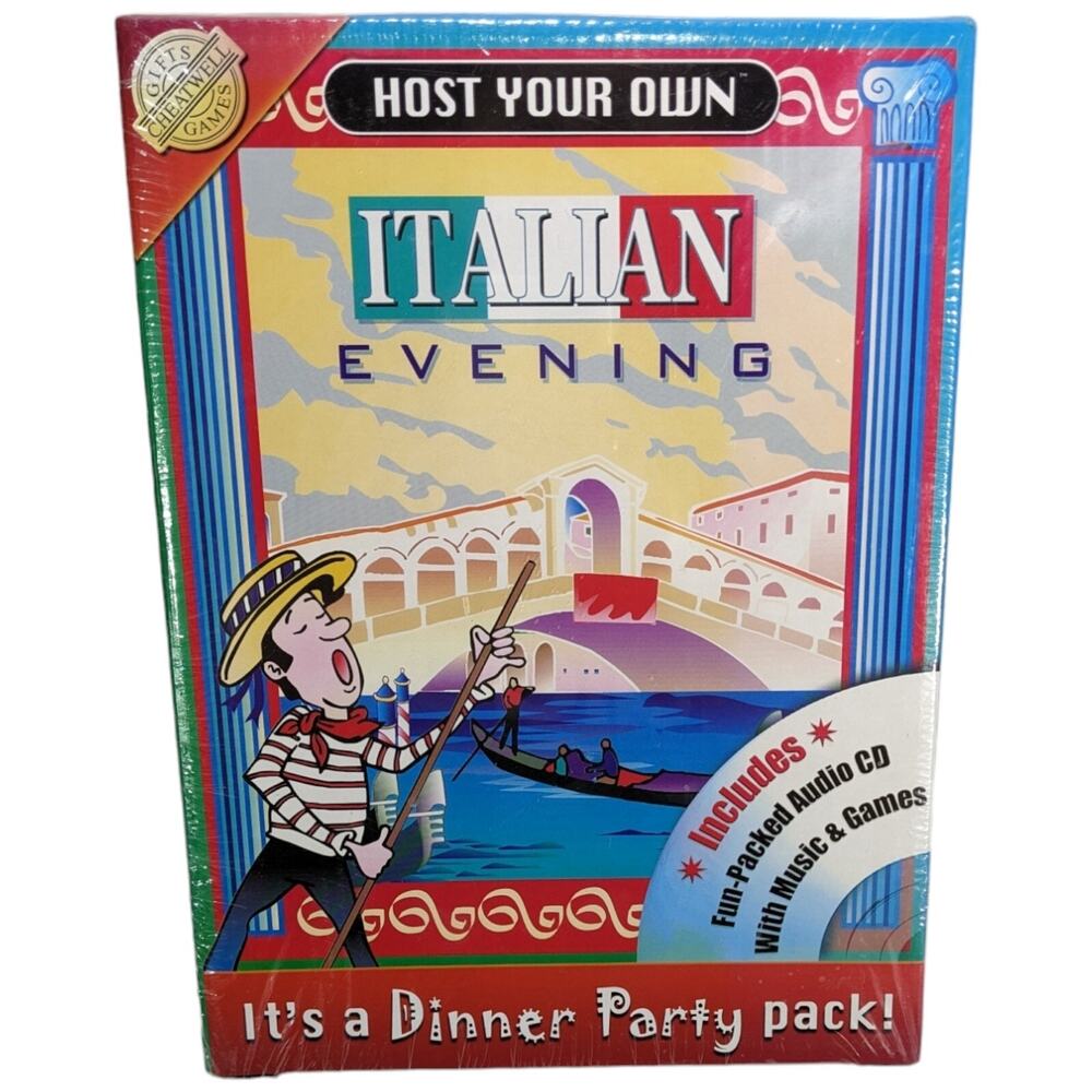Dinner Party Game Italian Evening Host Your Own Italy Novelty CD Music